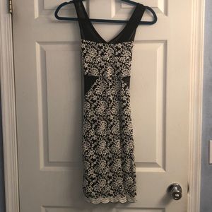 Black and white dress